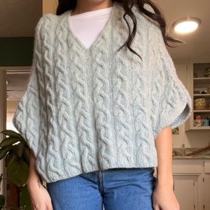 irelands eye knit poncho